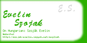 evelin szojak business card